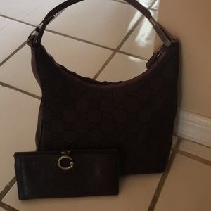 💕💕Pre-loved Gucci handbag, wallet with dust bag